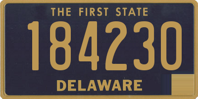 DE license plate 184230