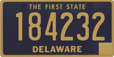 DE license plate 184232