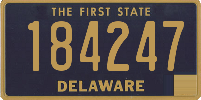 DE license plate 184247