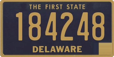 DE license plate 184248