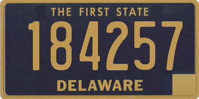 DE license plate 184257