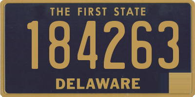 DE license plate 184263