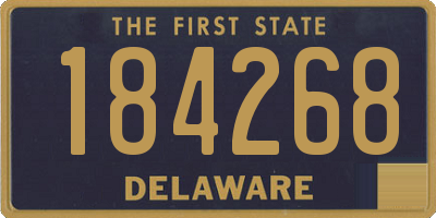 DE license plate 184268