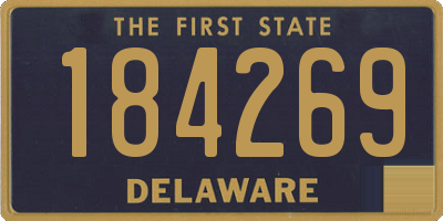 DE license plate 184269