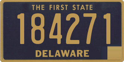 DE license plate 184271