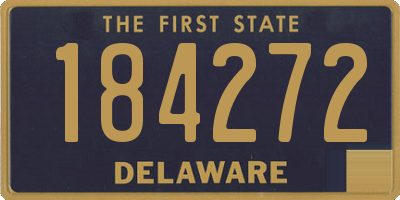 DE license plate 184272