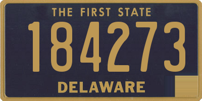 DE license plate 184273