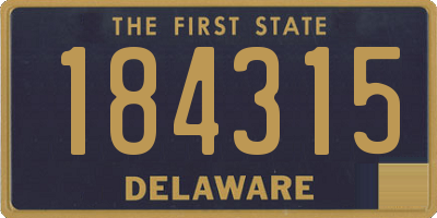 DE license plate 184315