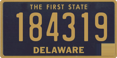 DE license plate 184319