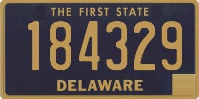 DE license plate 184329