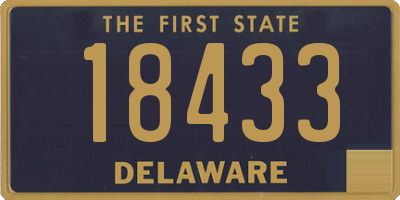 DE license plate 18433