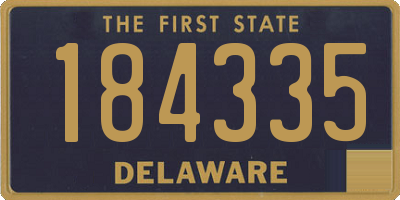 DE license plate 184335