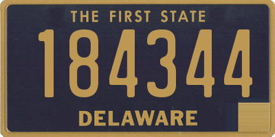 DE license plate 184344