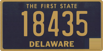 DE license plate 18435