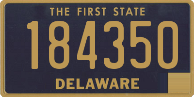DE license plate 184350