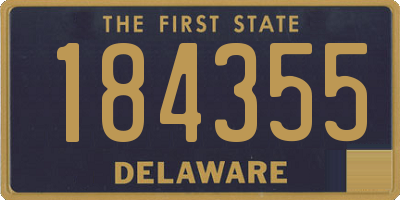 DE license plate 184355