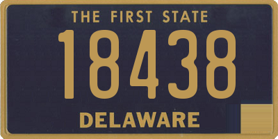 DE license plate 18438