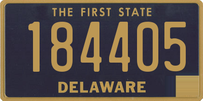 DE license plate 184405