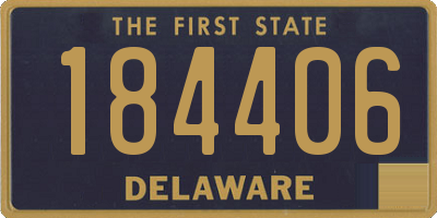 DE license plate 184406