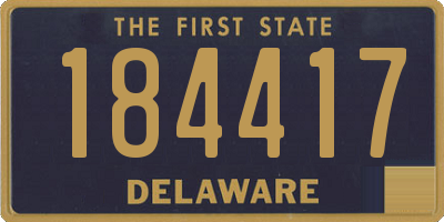 DE license plate 184417