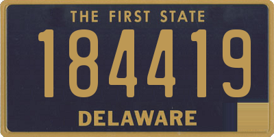 DE license plate 184419