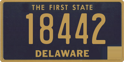 DE license plate 18442