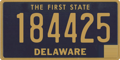 DE license plate 184425
