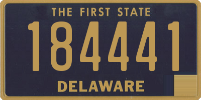 DE license plate 184441
