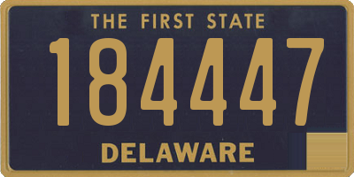DE license plate 184447