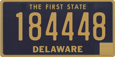 DE license plate 184448
