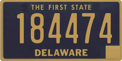 DE license plate 184474