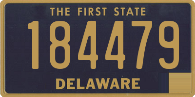 DE license plate 184479