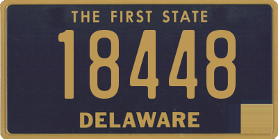 DE license plate 18448