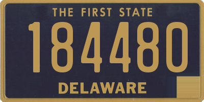 DE license plate 184480