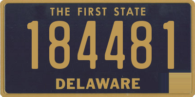 DE license plate 184481