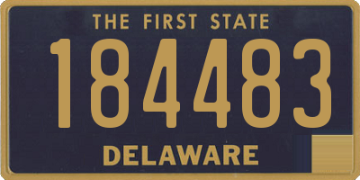 DE license plate 184483