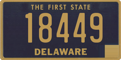 DE license plate 18449