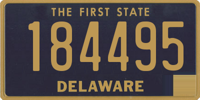 DE license plate 184495