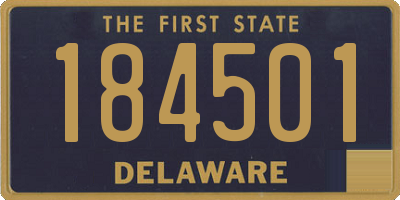 DE license plate 184501
