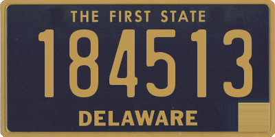 DE license plate 184513
