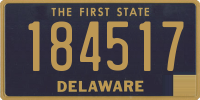 DE license plate 184517