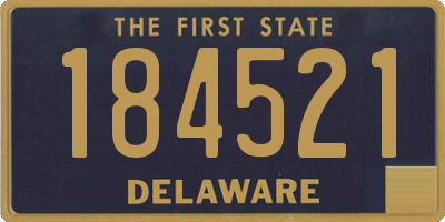 DE license plate 184521
