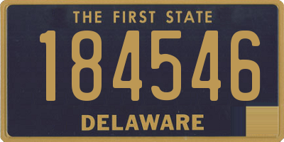 DE license plate 184546