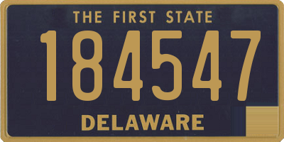 DE license plate 184547