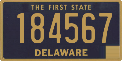 DE license plate 184567