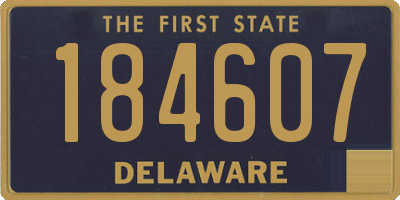 DE license plate 184607