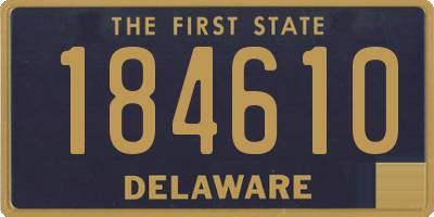 DE license plate 184610