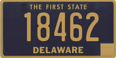 DE license plate 18462