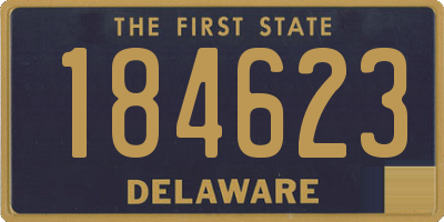 DE license plate 184623