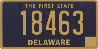 DE license plate 18463